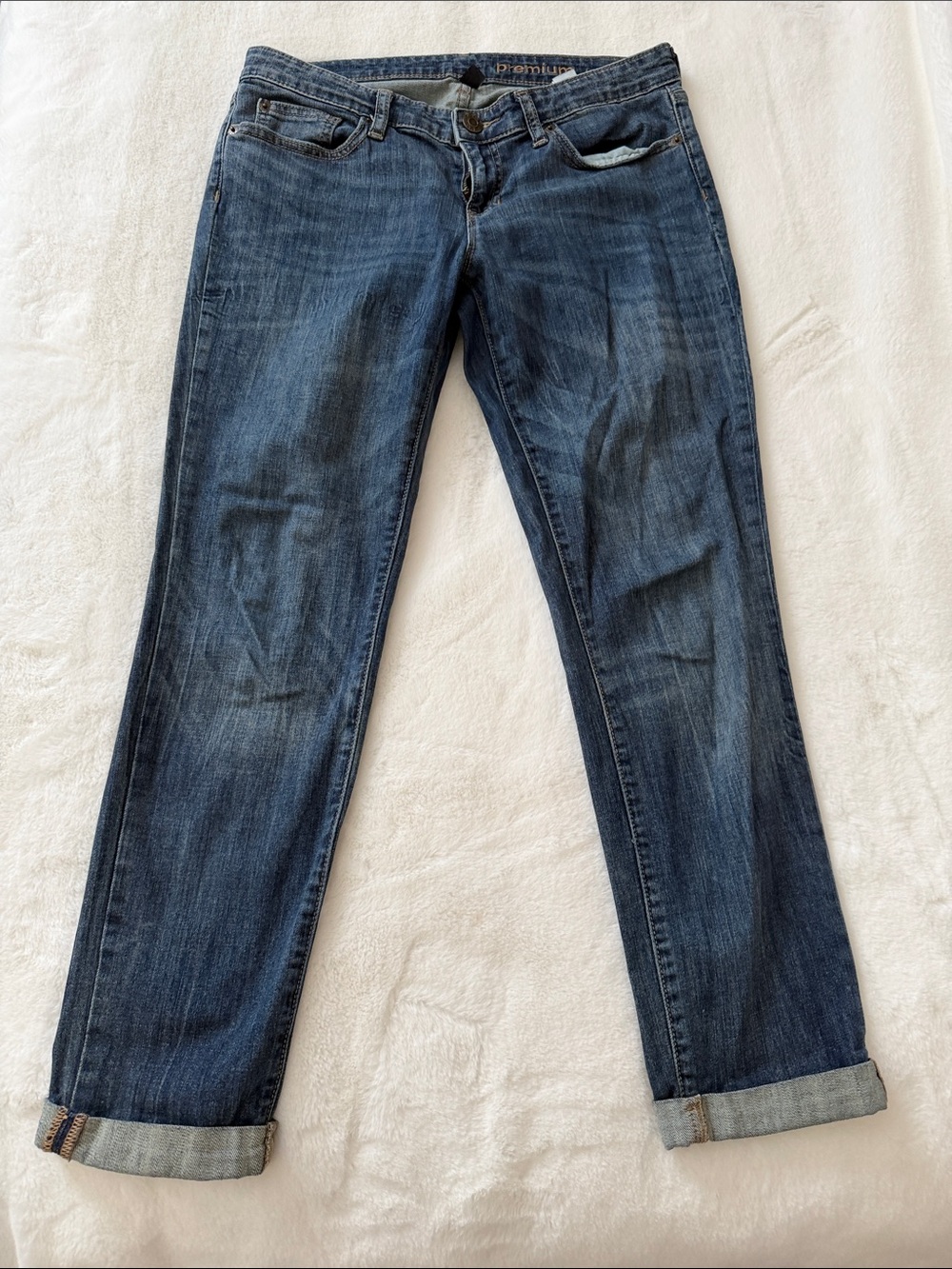 GAP Premium Boyfriend Jeans in Medium Blue